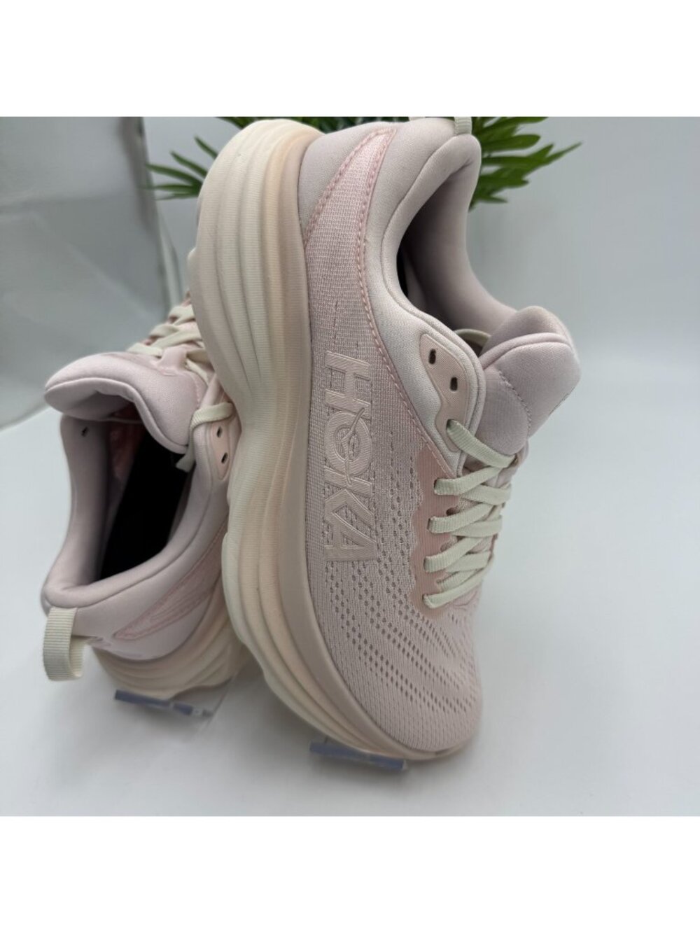 Hoka One One Bondi 8 1127952-CCPR Athletic Sneaker Womens 8B Pink Mesh Cushioned
